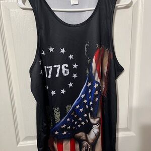 Patriotic men muscle shirt